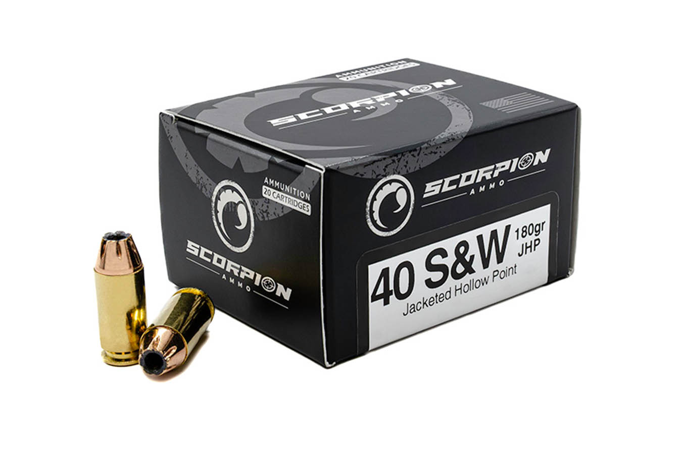SCORPION 40 S&W 180gr JHP Self-Defense 20/Box